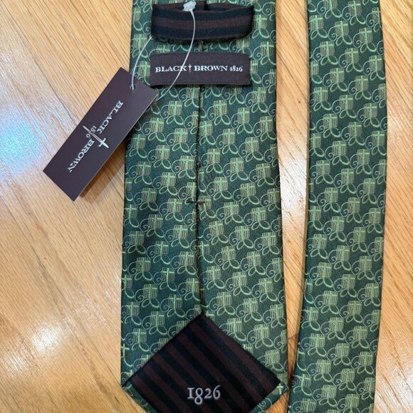 Black Brown 1826 Men's Ties -- One Size - Picture 4 of 8